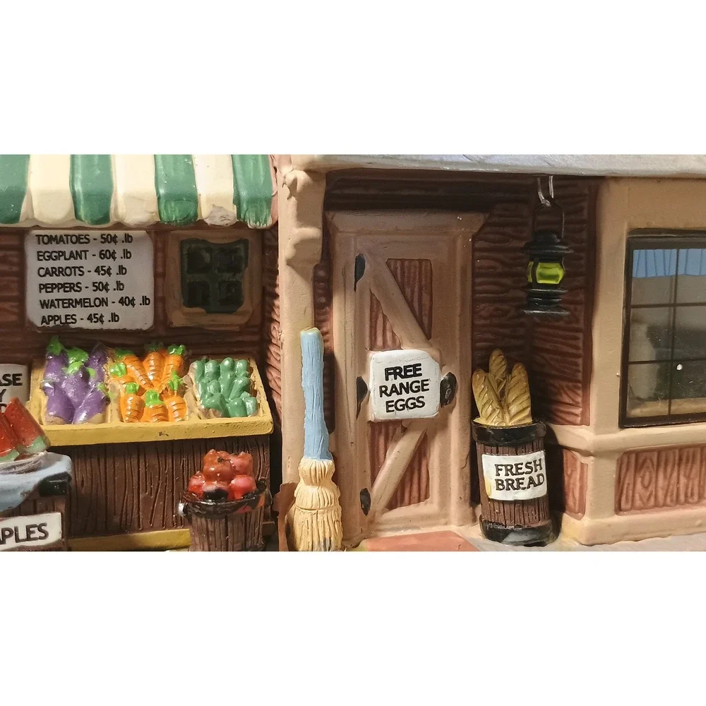 Lemax Elmer's Country Grocery Store Village Collection Brown Good Harvest Rustic